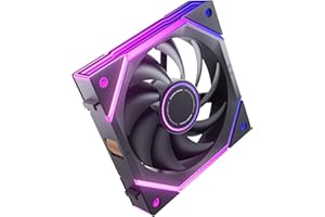 AsiaHorse NyotaUltra ARGB - Ventola per PC da 120 mm, RGB Daisy Chain [Infinity Mirror] [HDB] 58.5 CFM/2000 RPM/2.05MMH2O 4 pin PWM e 5V 3 pin ARGB per Asus Aura ASRock GIGABYTE MSI