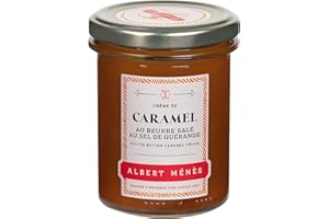 Albert Ménès - Les Crèmes - Caramel au Beurre Salé au Sel de Guérande - 265 grammes - Lot de 1