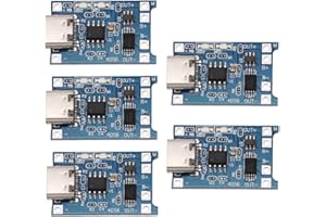 Heevhas Type-C USB 5V 1A 18650 Module de charge de batterie au lithium panneau de charge module de charge avec une double fonction de protection (5 pièces)