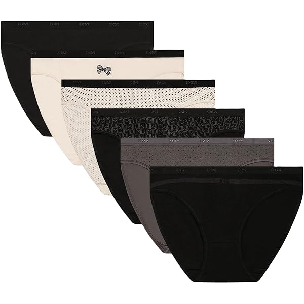 Comfortabele Basic Slips DIM Lot De Culottes Les Pockets Ecodim - 6-Pack Dames Slips - Katoen Elastaan Comfort - Basic Ondergoed Set Comfortabele Platte Tailleband