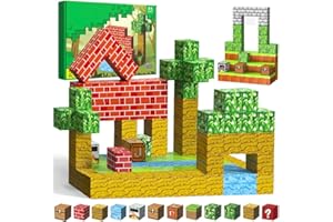 Dlishka Wald Magnetische Bausteine, Interessantes Montessori Kreative Set, Geburtstagsgeschenke für Kinder und Erwachsene oder Spielefans, Outdoor-Blockspielzeug für Jungen, Mädchen und Kleinkinder
