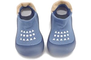 Aggroot Scarpe Calzino per Bambini Scarpe Primi Passi Antiscivolo Calzini Bambino Pantofole Bambino Unisex Scarpe Bambino con Cartone Animato