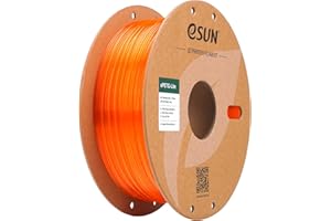 eSUN PETG Filamento 1.75mm, Filamento PETG de Alta Dureza, Carrete de 1KG (2.2 LBS) Filamento de Impresión 3D para Impresoras 3D,Naranja