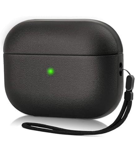 AirPods Pro 3 Case Cover with Lanyard, Leather Texture Full Body