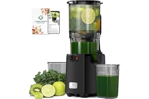 ‎LINKCHEF LINKChef Entsafter Gemüse Und Obst Testsieger, Masticating Slow Juicer, 130 mm Futterschacht, 250 W, 1,8 l Kaltpress-Saft, Elektrisch,BPA-frei
