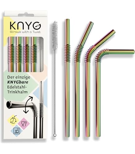 Sammons Preston Herbruikbare 18 drinkrietjes, 10 stuks, flexibele lange rietjes met 3/16 diameter, ideaal voor het drinken van hoge flessen en kopjes, vaatwasmachinebestendig rietjes voor smoothies en dikke vloeistoffen
