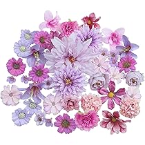40 Pièces Fleurs Artificielles Déco - DIY, Mariage, Décoration Maison - 3 à 8 Cm