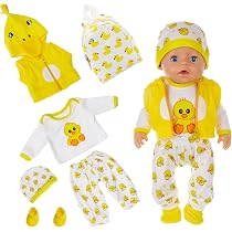 Ensemble De Vêtements Pour Poupée 35-43 Cm – Haut, Pantalon, Jupe, Bandeau – Coton Doux, Fermeture Velcro – Cadeau Enfant