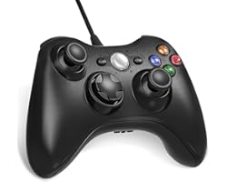 Diswoe&1 Manette Filaire pour Xbox 360, USB Wired Gamepad Game Joystick, Manette du Contrôleur de Jeu Filaire avec Double Vib