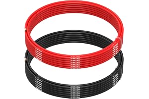 Silikonkabel från MMOBIEL – Förtennad Kopparkabel 2–28 AWG – Röd & Svart Ledarpar – Flexibel och Värmetålig Kabel för Bil, So