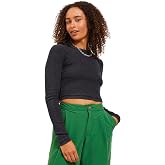 JXFELINE WASH LS STR RIB TEE JRS