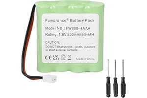 Fuworance 800mAh 4.8V Batterie Compatible avec GLOBUS Elite SI/Duo TENS NiMH Electrostimulation Batterie