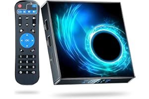 IFLIP Android 10.0 TV Box Android Smart Box with 4GB RAM 32GB ROM 2.4GHz/5GHz Duel WiFi 100M LAN Enternet Bluetooth 5.0 Allwinner H616 Quad Core 64bit ARM Corter-A53 CPU Mali G31 MP2 GPU 6K Output