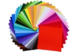 moinkerin 40 Stücke Filzstoff Bastelfilz 30X30CM Filzplatten Filz zum Basteln Vliesstoff Meterware zum DIY Handwerk Nähen Projekte Patchwork