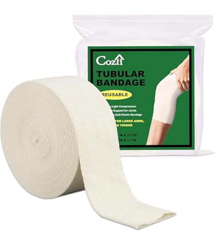 Comprilan Stretch Bandage – Pack Of 3 Rolls | 10 Cm X 5 M Cotton Latex-Free Bandage For Support & Compression 8 thumbnail image