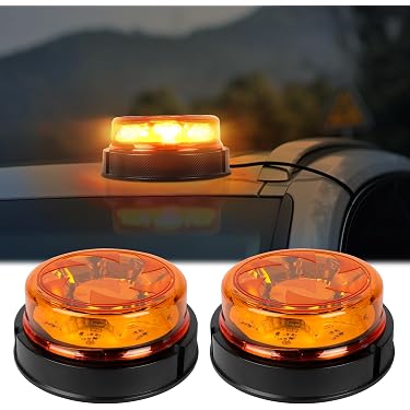 Gyrophares LED Sans Fil – Lot De 6 – Télécommande, 8 Couleurs – Pour Voiture, Moto, Vélo, Drone, Poussette
