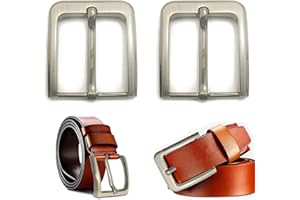 behone 2pcs Buckle Dornschliesse, Dornschliesse Schnalle 40mm Metall Poliert für Gürtel Wechselgürtel