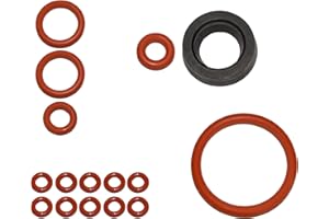 ‎SAECO SW-K zestaw konserwacyjny uszczelka do zespołu zaparzającego, zawór wspomagający, zbiornik na wodę, wąż ciśnieniowy pasujący do Saeco Spidem Miele Gaggia Krups Solis Bosch Siemens Tchibo, König Rotel,