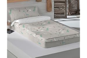 Haciendo El Indio Saco Nórdico, Jurasic, Cama de 90 cm, Algodón