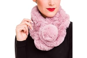 MELIFLUOS DESIGNED IN SPAIN Bufanda y Cuello de Pelo para Mujer: Cuellos de Moda para Otoño e Invierno