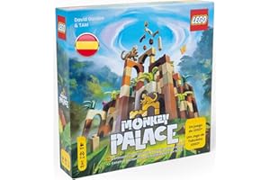 BEZZERWIZZER Asmodees Monkey Palace: Un Juego de Mesa de Lego - Construye Tu Camino hacia La Victoria Pieza A Pieza Juego Divertido para Familias, Niños y Adultos de Construir, Edad 10+, 2-4 Jugadores, 45 Min