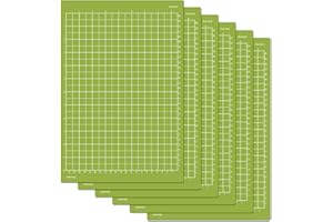 ReArt Standard Grip Cutting Mats for Cricut Joy Xtra 6 Packs - 12 x 8.5 Inches Craft Paper Cutting Mat Use with Printer Paper, Vellum, Light Cardstock & More, Sewing and Crafting (6 Packs Standard)