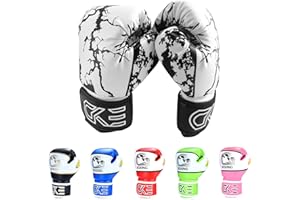 CKE Bambini Guantoni da boxe per bambini Ragazzi Ragazze Junior Giovani Toddlers Età 5-12 anni Guantoni da boxe da allenamento per sacco da boxe Kickboxing Muay Thai