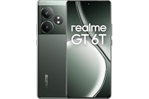 realme GT 6T 5G smartfon 8 + 256 GB, układ Snapdragon 7+ generacji 3, super wyświetlacz 6000nit 120 Hz, ładowanie SUPERVOOC 120 W, maksymalny akumulator 5500 mAh, zielony Razor (bez adaptera)