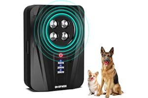 Bubbacare Antiabbaio per Cani Ultrasuoni, 33FT Auto Ultrasuoni per Cani, Dissuasore per Cani con 3 modalità, Ricaricabile Anti Abbaio per Cani, Sicura per Cani Piccoli e Grandi