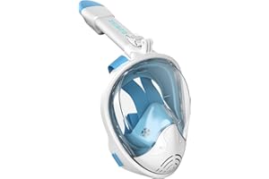 G2RISE SN01 Full Face Snorkel Mask with Detachable Camera Mount, Anti-Fog and Foldable Design, Advanced Breathing System for a Safe Adults/Kids Snorkeling Experience