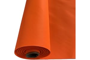 E. U. FABRICS LTD 7oz PU Coated Outdoor Waterproof Fabric - Water-Proof, Tear Resistant, Cloth for Outdoor Garden Furniture, Sewing Material for Crafts and Hobbies - 150cm Wide (Orange)