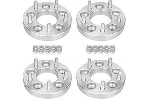 BRTEC 1in Wheel Spacer 5x4.5 to 5x4.75 (74mm Bore, 12x1.5 Studs) Wheel Adapters Change Your Bolt Pattern for Chevy 85-13 Corvette for GMC 90-05 Jimmy for Pontiac 82-00 Firebird 4pcs