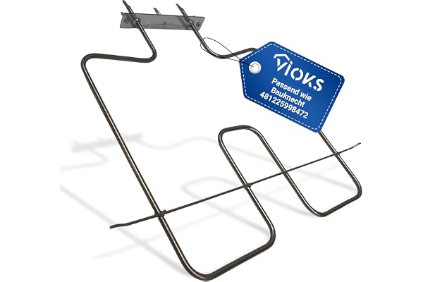 VIOKS övre värme 1400 W 230 V ugn ersättning för byggknükt 481225998472 | Värmespiral värmeelement, ersättning för Ignis Whirlpūol Privileg 488000525918 EGO 20.40943.000, SoftGrill, för ugn spis