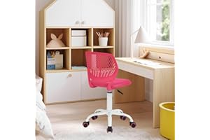 FurnitureR Silla Infantil de Escritorio Regulable en Altura, Colorida Silla Juvenil ergonómica con Respaldo y reposabrazos, Silla Infantil con 5 Ruedas, para niños de 3 a 10 años, Carga máxima 100 kg