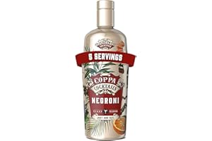 Coppa Cocktails Negroni 0,7L, 14,9% Vol. - Fertig gemixter Cocktail mit Gin, Campari & Wermut, Ready to Serve - Bitterer italienischer Klassiker im Glas