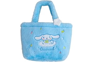 EFOT-Cartoon Plush Bag Blue Dog Bag Kawaii Plush Bag Cartoon Plush Bag Plush Lovely Mini Shoulder Bags Kids Handbag Cute Travel Bag Cute Little Girls Shoulder Bag for Girls Kids Birthday Gifts