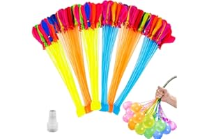 FVEVQE 228PCS Quick-Fill Water Balloons with Hose Nozzle, Water for Kids, Reusable, Summer Toys for Outdoor Games, Pool Parties, Family Fun