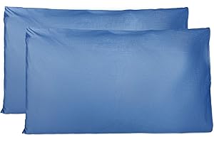 FARFALLAROSSA Kissenbezug 40x70 cm 2er Set - 100% Baumwolle, Superweicher Premium Jersey Kopfkissenbezug, Schlicht und edel im Design, Made in Italy - Königsblau