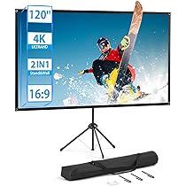 Celexon Écran De Projection Mobile Expert 80"/70" | 172x108 & 144x108cm | 16:10 & 4:3 | 8K 4K Full HD 3D | écran Double-Format Portable à Trépied Pour Vidéoprojecteurs | Idéal Home - View #2