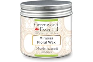 Greenwood Essential Pure Mimosa Cire florale (Acacia mearnsii) 100 % naturelle de qualité thérapeutique 50 g