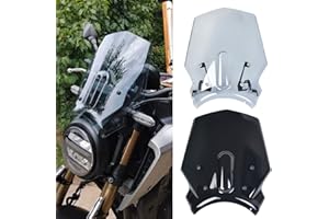Midimttop Motorcycle Windshield Front Touring Fairing Windscreen Wind Deflector Cover fit for Ho-n-da CB125R CB300R CB 125R CB 300R 2020 2021 2022 2023 (Smoke)