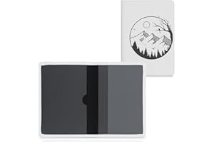 kwmobile Custodia Ecopelle per Libretto Circolazione Auto - Cover Portalibretto con Scomparti Porta Tessere Patente - Foderina Portadocumenti - Don't Touch My Car