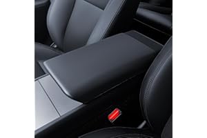 LANTU Central Console Cover for Tesla Model Y 2025 and Model 3 2024-2025 TPE Armrest Cover Protective Case Waterproof and Non-Slip Tesla Juniper Highland Accessories (Black)