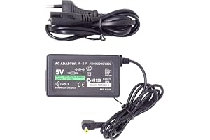 FLLAGG20 1X Strömadapter Kompatibel med PSP 1000 2000 3000 Svart 5V 1A EU