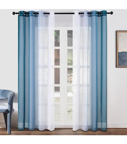 Tenda Con Occhielli, 140 x 280 Cm, Essentiel, Poliestere Unito, Bianco