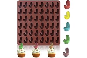 CUIDONGSHENG Natale Stampo Cioccolatini,Stampi in Silicone per Dolci,Stampi Cioccolatini Natalizi,Stampo Caramelle Natale,48 Cavità Stampi Canna di Natale per Muffin, Biscotti, Gelatina
