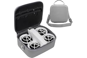 Audasi Carrying Case for DJI Neo Tasche Tragbare Aufbewahrungs Tasche Kompakte Aufbewahrungstasche mit Should Strap Tragbare Reisetasche für DJI Neo Fly More Combo Drohne und Fernsteuerungs Zubehör