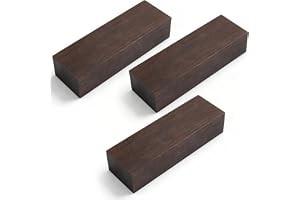 3 stycken gör-det-själv ebenholts träblock, 12 x 4 x 2,5 cm lumberblank av högkvalitativt ebenholts, premiummaterial för musikinstrument tillbehör, knivhandtag och träsnideri