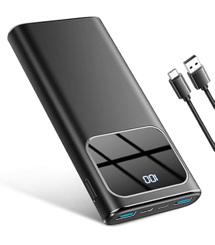 Power Bank 10000mAh Muctsda - Ricarica Rapida 22.5W USB-C, Display LED, Compatto E Portatile Per IPhone - Foto 6