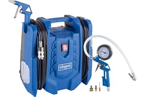 Scheppach Airforce 7 mobil luftkompressor 230 V 1100 W 8 bar | 180 l/min | Oljefri och mobil